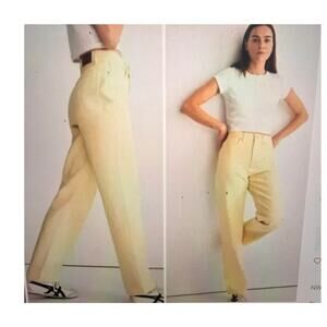 NEW Madewell The '90s Straight Jeans Dandelion Yellow sz 27